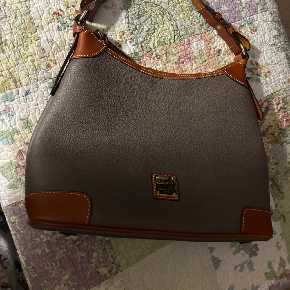 Dooney & Bourke Brown and Gray Shoulder Bag